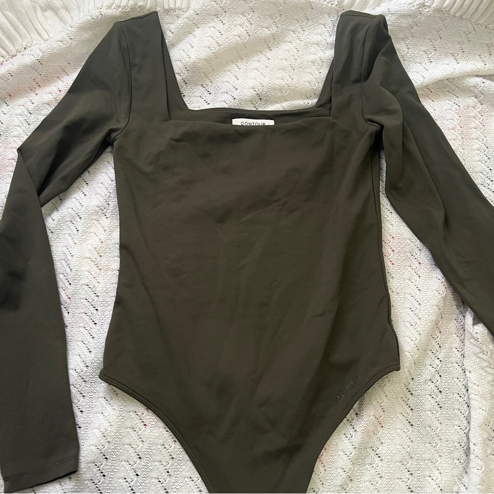 Army Green Babaton Contour Bodysuit